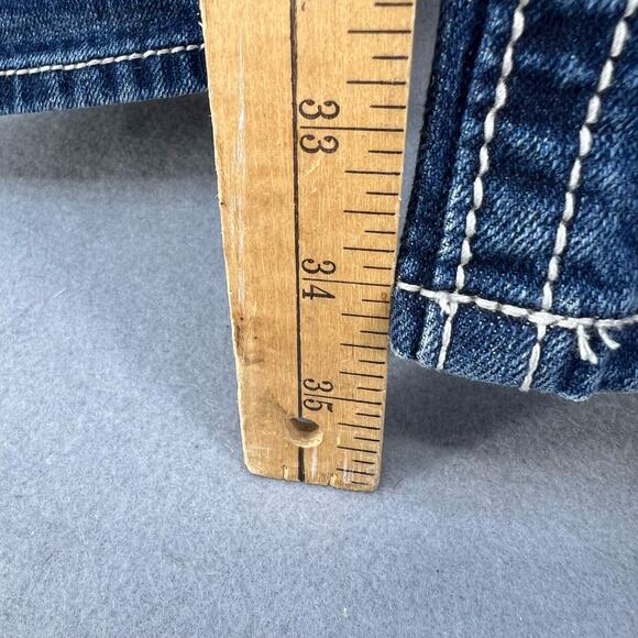 Miss Me Women’s Jeans Size 26x35 (2) Straight Embellished Pockets Preppy Bling - Picture 13 of 14